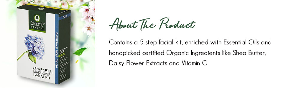 Organic Harvest Pearl Skin Whitening Facial Kit At Nykaa Com