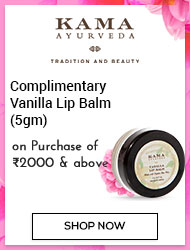 Kama Ayurveda Complimentary Vanilla Lip Balm(5gm) on purchase of Rs 2000 & above