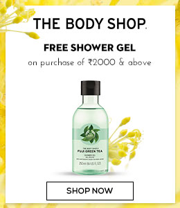 The Body Shop Free Shower Gel on purchase of Rs 2000 & above