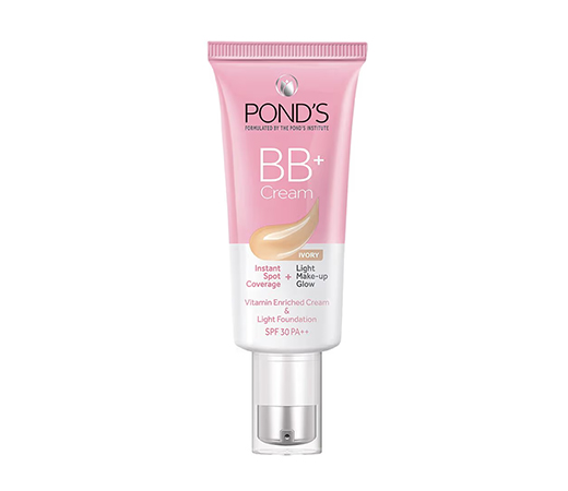  Ponds BB+ Cream Instant Spot Coverage + Light Make-up Glow Ivory -SPF 30 PA++