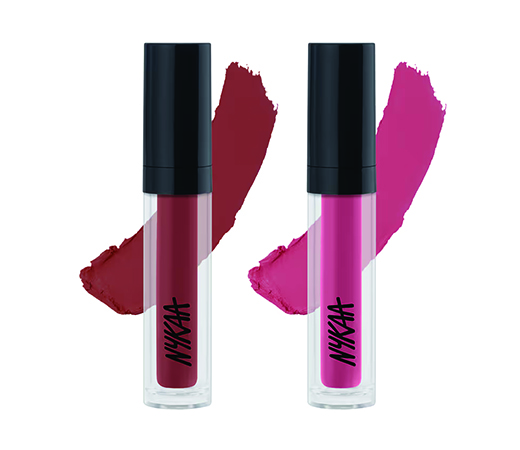 Nykaa Cosmetics Matte Tattoo Liquid Lipstick Set Of 2- Key And Rose