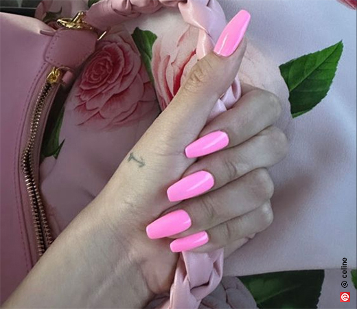  Pink Nails by Selena Gomez