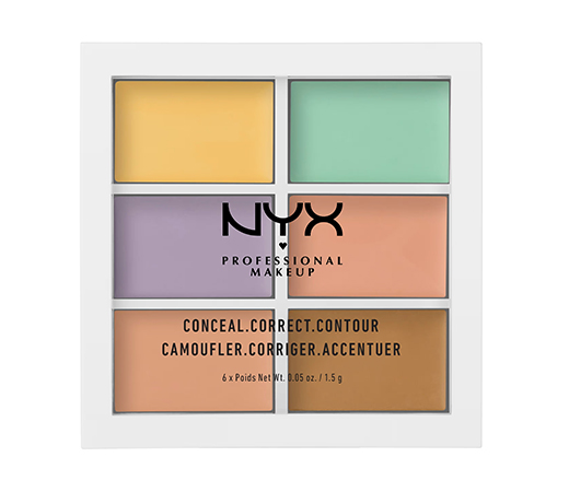 NYX Professional Makeup Conceal, Correct, Contour Palette - Color Correcting Concealer