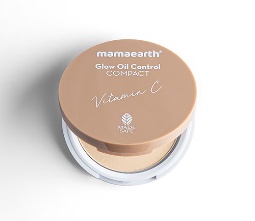Mamaearth Glow Oil Control Compact SPF 30 With Vitamin C & Turmeric - Creme Glow