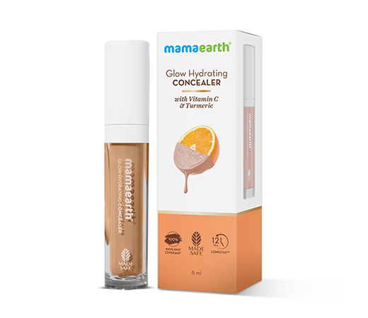 Mamaearth Glow Hydrating Concealer With Vitamin C & Turmeric For 100% Spot Coverage 