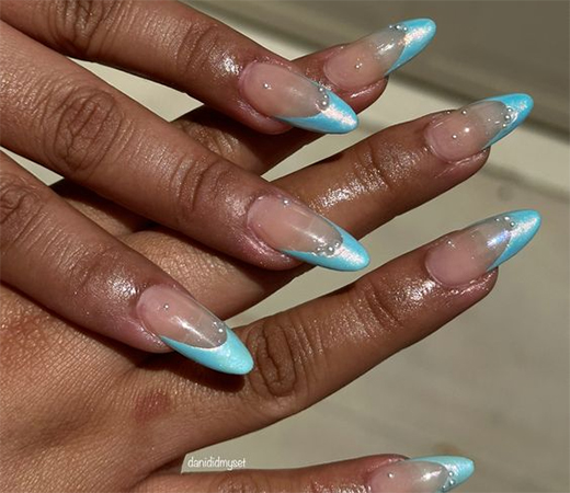 chrome French Manicure