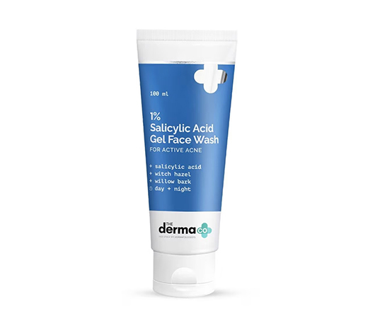 The Derma Co. 1% Salicylic Acid Face Wash for Active Acne with Salicylic Acid & Witch Hazel