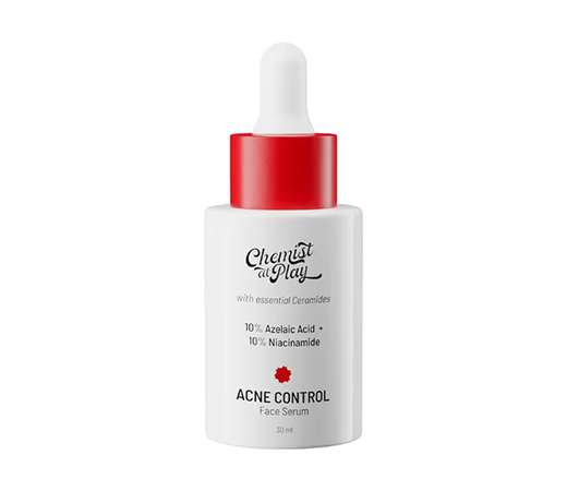 Chemist at Play Acne Control Face Serum With 20% Niacinamide + Azelaic Acid- Fights Acne & Scars
