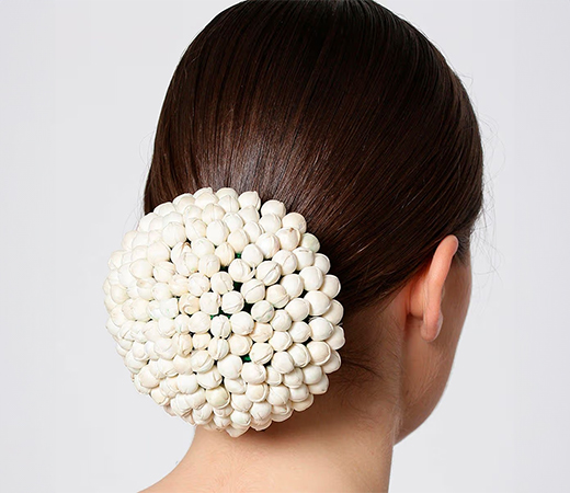 Peora Artificial Flower Bun Juda Flower Gajra Festive Hair Accessories 