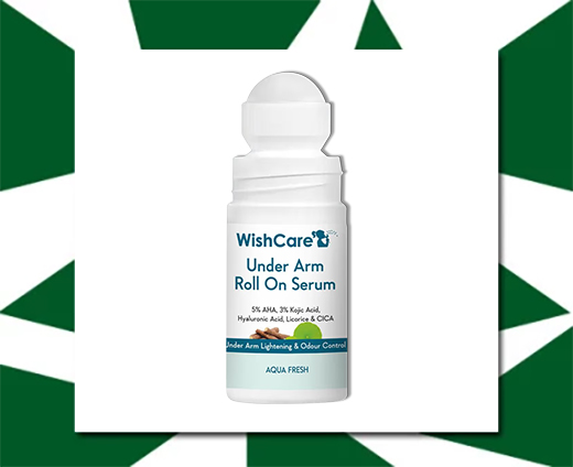 WishCare Aqua Fresh Under Arm Roll On Serum With 5% AHA & 3% Kojic Acid