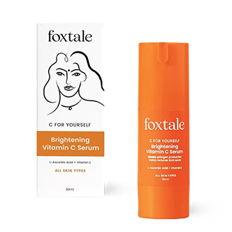 Foxtale Brightening Vitamin C Face Serum With L-Ascorbic Acid And Vitamin E For Glowing Skin
