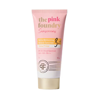 The Pink Foundry Tinted Sunscreen - Matte Mineral & Moisturising with SPF 30