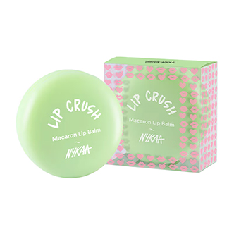  Nykaa Moisturising Macaron Lip Balm With Shea Butter, Almond Oil & Vitamin E - Green Apple
