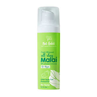  Nat Habit Green Apple Tulsi Face Moisturizer Malai, Face Cream with Vit C, Teenage Acne & Breakouts
