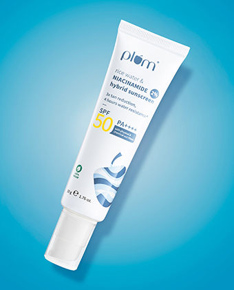 Plum Bestselling 2% Niacinamide & Rice Water SPF 50 PA+++ Sunscreen, For Oily, Normal & Dry Skin