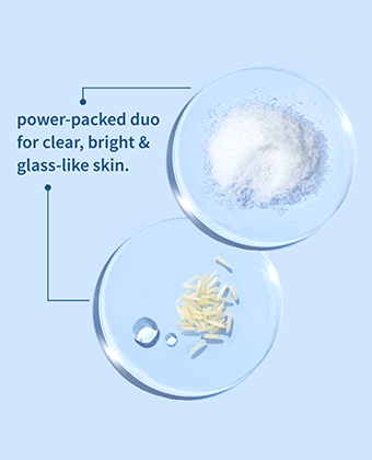 Niacinamide and rice water for skin