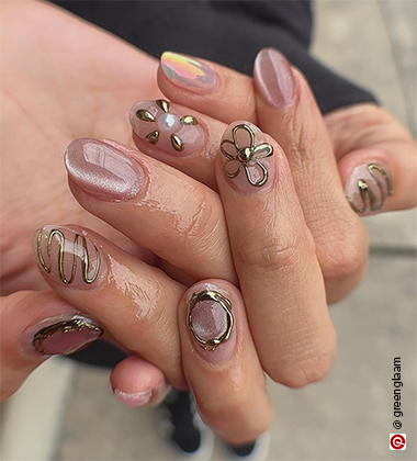 festive eye makeup - sunset soiree