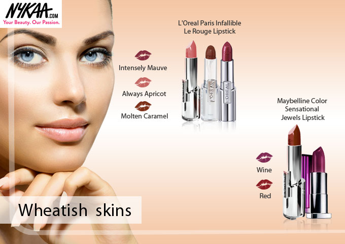 Image result for lip shades for wheatish skin tone