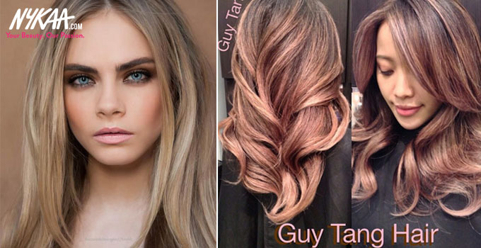 new hair color trends- rose gold hair