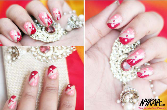 Pretty Bridal Nail Art: Brights v Pastels - 5