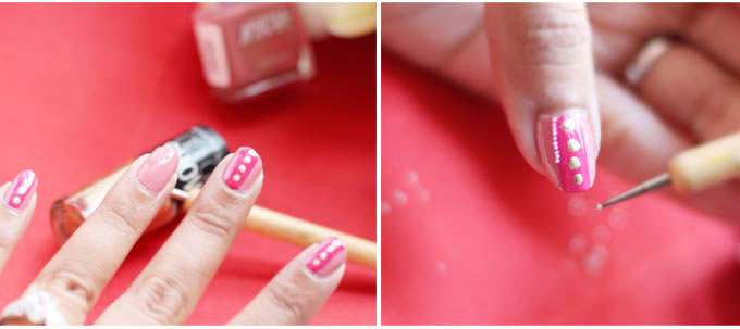 Pretty Bridal Nail Art: Brights v Pastels - 7