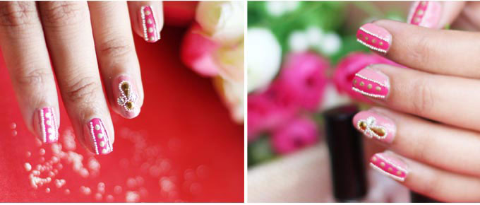 Pretty Bridal Nail Art: Brights v Pastels - 9