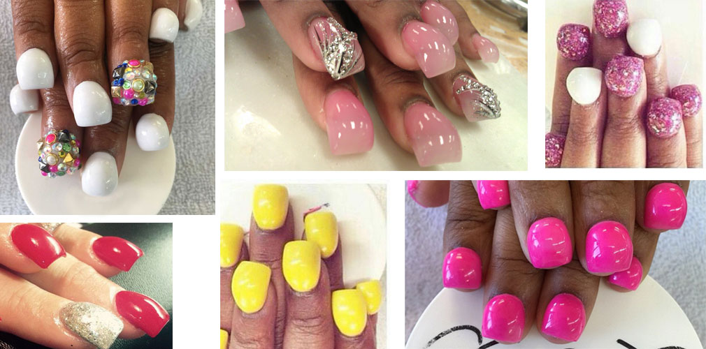 6. Bubble Nail Art Designs with Glitter and Rhinestones - wide 7