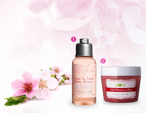 bath essentials – Cherry Blossom