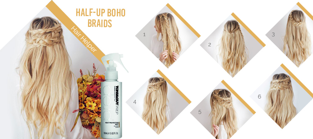 How To Make Braids- halfup boho braids