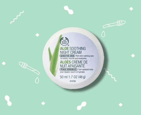 best products for sensitive skin- The Body Shop Aloe Soothing Night Cream