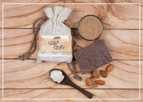 Nykaa soap- Brown Sugar & Almond Oil
