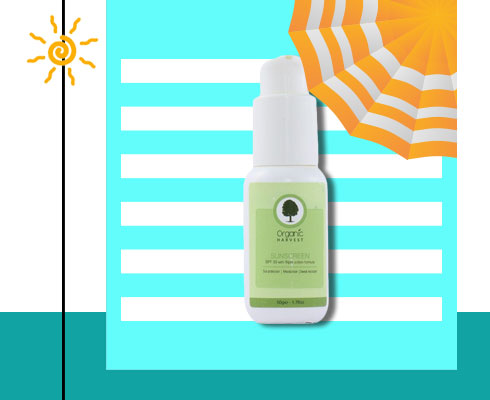 Best sunscreen in India- Organic Harvest Sunscreen For Oily Skin Spf 30