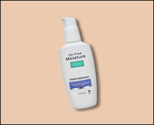 skin care products for oily skin- Neutrogena Oil-Free Moisturiser Spf 15