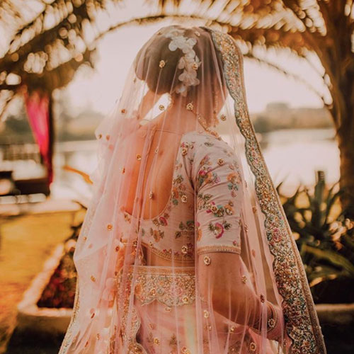 floral bun for bride - 18