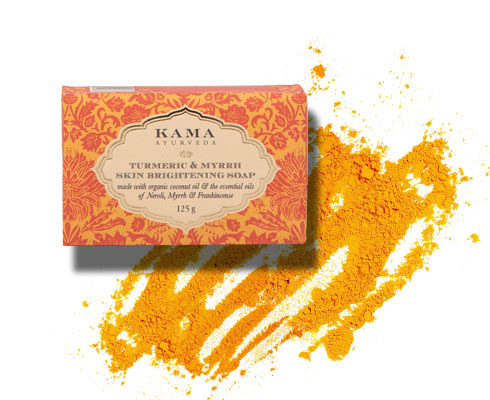 Best turmeric skin care products – Kama Ayurveda turmeric & myrrh skin brightening soap