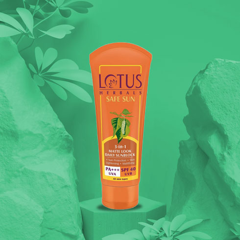 best skin products- lotus sunscreen