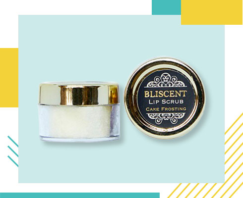 Best Lip Scrubs- Bliscent cake frosting lip scrub
