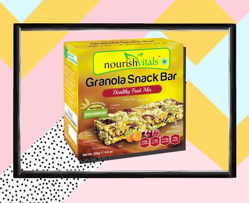 healthiest snack bars – nourish vitals granola snack bar