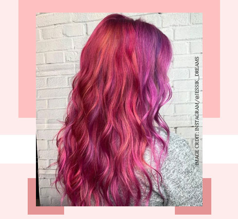 coloured hair extensions 