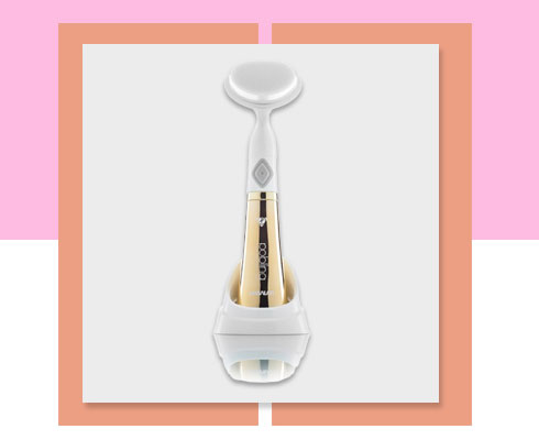 facial at home with massager brush
