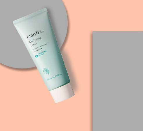moisturizer for acne prone skin- Innisfree Bija Trouble Lotion