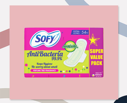 Best Sanitary Pads- Sofy Antibacterial Extra Long Sanitary Pads