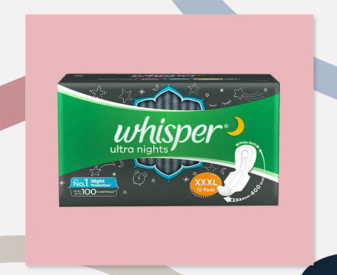 Best Sanitary Pads- Whisper Ultra Night