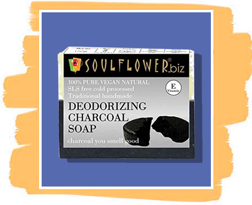 Charcoal Soap - Soulflower Deodorizing Charcoal Soap