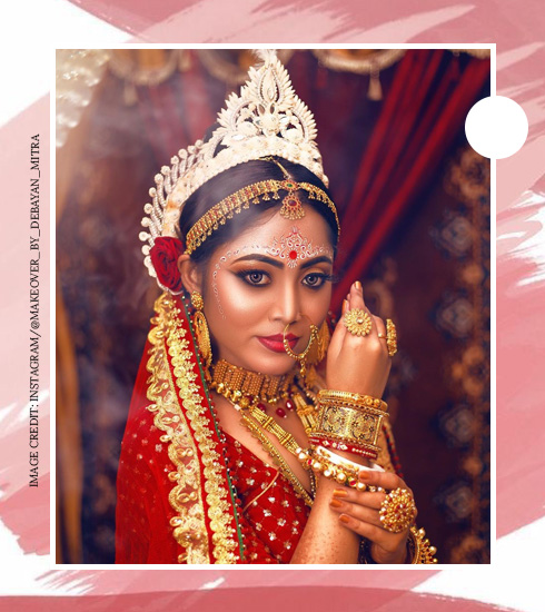 Featured image of post Bengali Bridal Makeup Pic bengali bridal reception makeup 2 5m people have watched this