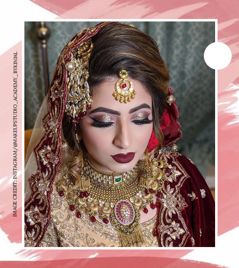Bridal makeup look for Muslim