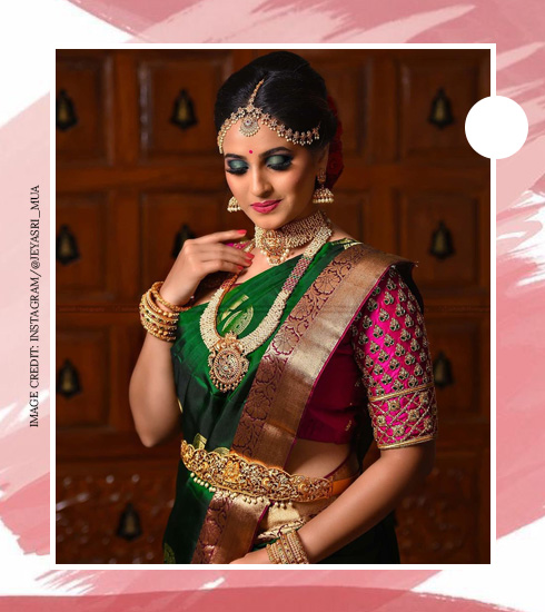 South Indian bridal look