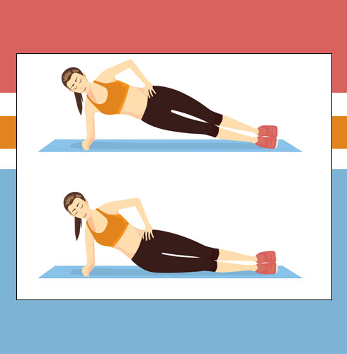 Types of planks: side plank