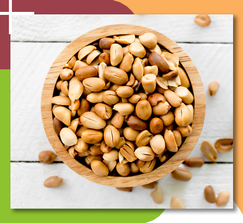 protein rich food items- peanuts