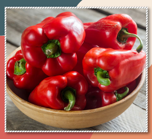 Vitamin A vegetables- red bell pepper